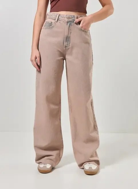 calça jeans wide leg dirty calça jeans wide leg dirty