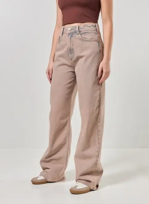 calça jeans wide leg dirty calça jeans wide leg dirty
