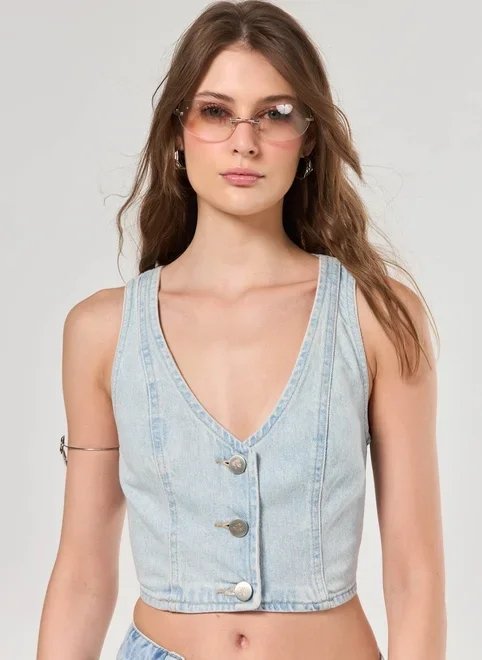 colete jeans costas abertas colete jeans costas abertas