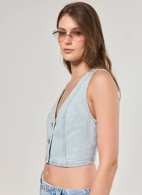 colete jeans costas abertas colete jeans costas abertas