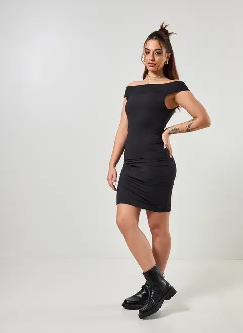 vestido tubinho ombro a ombro poliamida vestido tubinho ombro a ombro poliamida