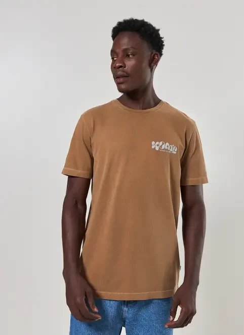 camiseta marrom estonada home camiseta marrom estonada home