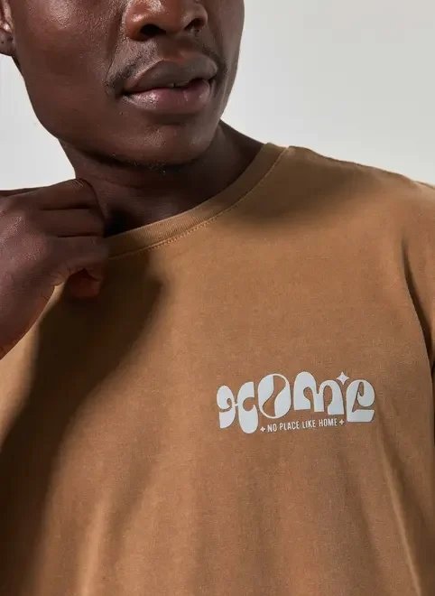 camiseta marrom estonada home camiseta marrom estonada home