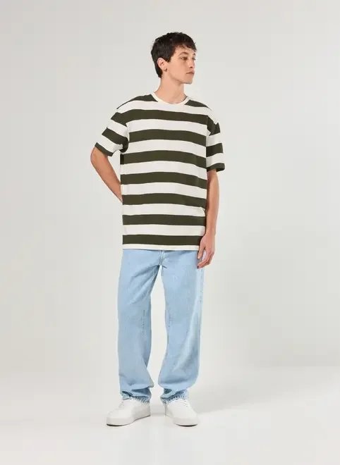 camiseta box listrada atoalhada camiseta box listrada atoalhada