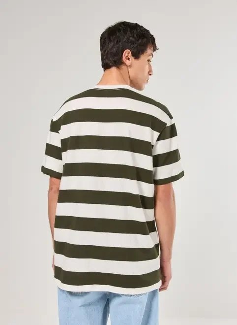 camiseta box listrada atoalhada camiseta box listrada atoalhada