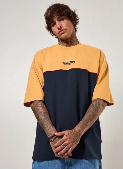 camiseta oversized malhão cores racer camiseta oversized malhão cores racer