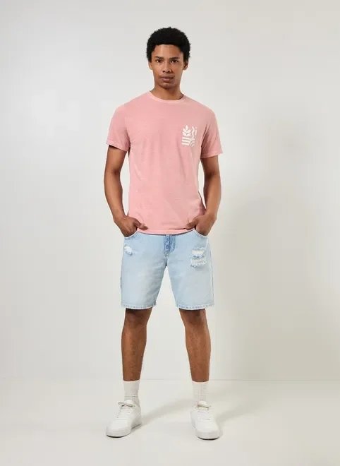 camiseta rose estonada estampa nature camiseta rose estonada estampa nature