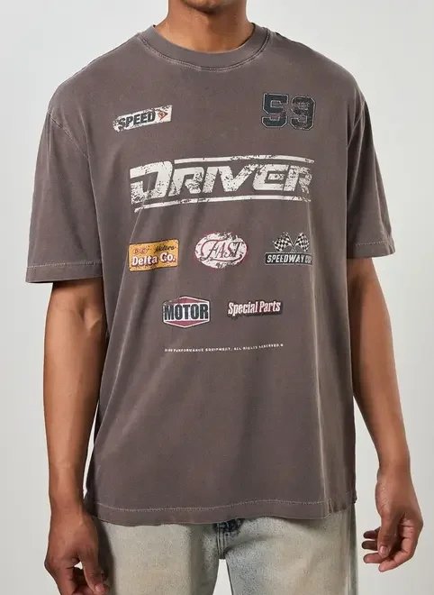 camiseta box estonada estampa racer camiseta box estonada estampa racer