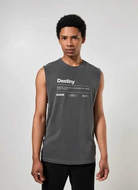 regata preta estonada estampa destiny regata preta estonada estampa destiny