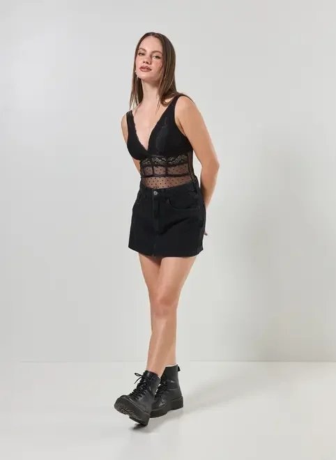 body tule e renda preto body tule e renda preto