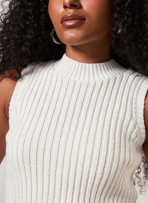 regata tricô canelado barra arredondada regata tricô canelado barra arredondada