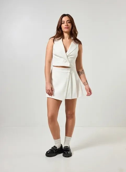 colete alfaiataria off-white colete alfaiataria off-white