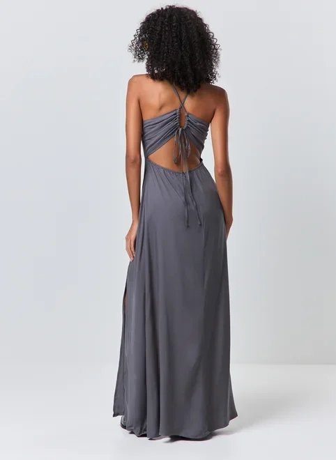 vestido longo fenda halter vestido longo fenda halter