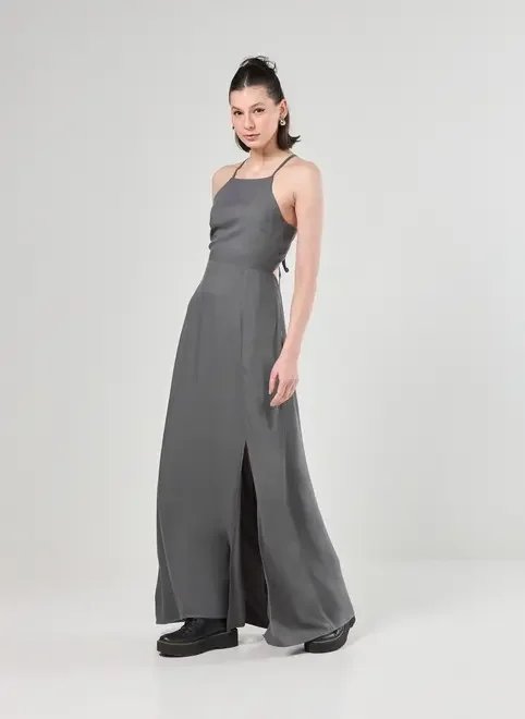vestido longo fenda halter vestido longo fenda halter