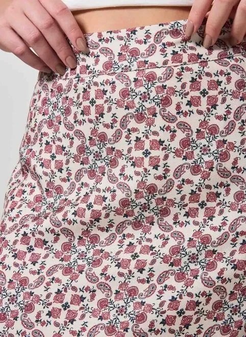 saia longa estampa paisley rose saia longa estampa paisley rose