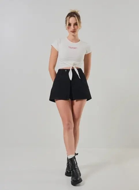 blusa off-white paris com amarração blusa off-white paris com amarração