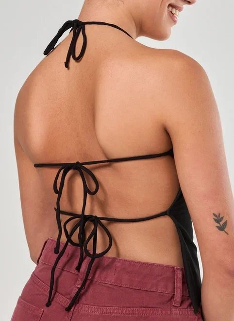 blusa em tule costas abertas blusa em tule costas abertas