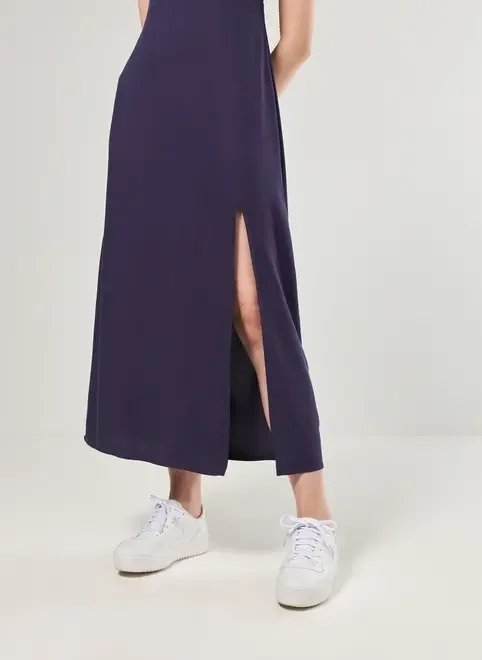 vestido midi busto franzido vestido midi busto franzido