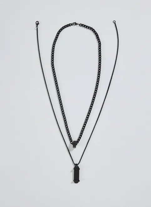 colar e corrente preto skate colar e corrente preto skate