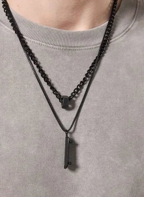 colar e corrente preto skate colar e corrente preto skate