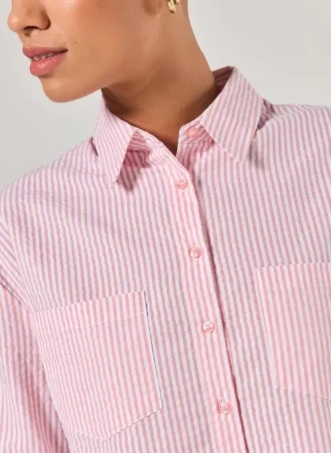 camisa rosa listrada com textura camisa rosa listrada com textura