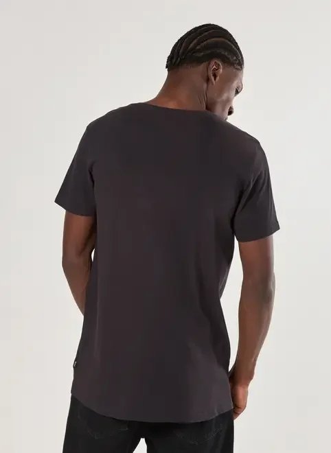 camiseta alongada preta racer camiseta alongada preta racer