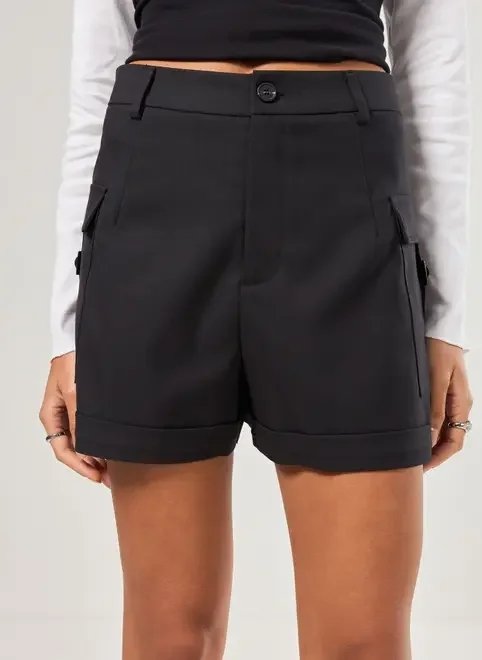 short alfaiataria bolso cargo short alfaiataria bolso cargo