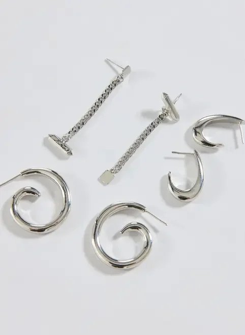 conjunto 3 brincos espiral conjunto 3 brincos espiral