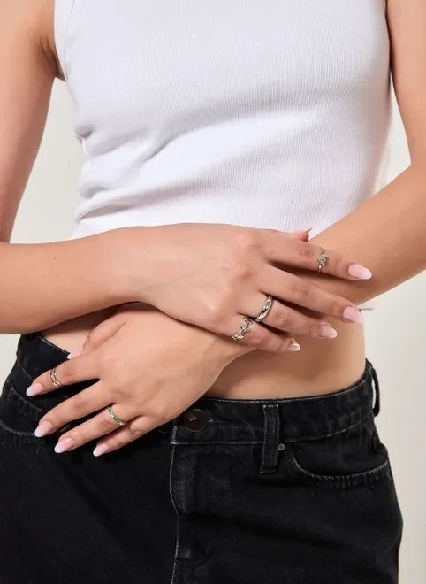 conjunto com 5 anéis abelha conjunto com 5 anéis abelha