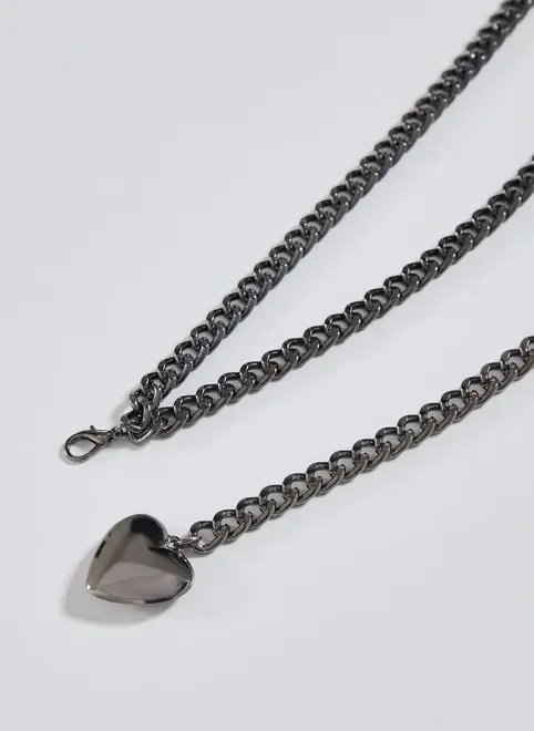 cinto corrente com coração cinto corrente com coração