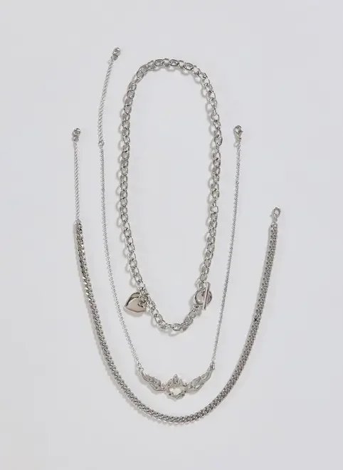 conjunto 3 colares coração fogo conjunto 3 colares coração fogo