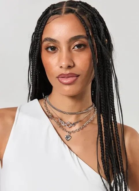 conjunto 3 colares coração fogo conjunto 3 colares coração fogo