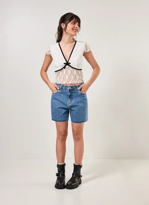 bermuda jeans barra cortada fio bermuda jeans barra cortada fio