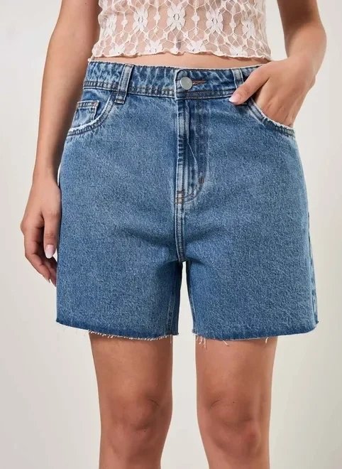 bermuda jeans barra cortada fio bermuda jeans barra cortada fio