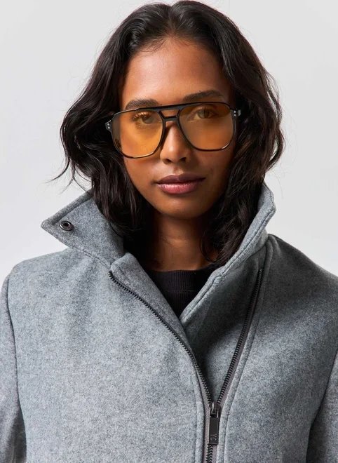 jaqueta sobretudo polivelour cinza jaqueta sobretudo polivelour cinza