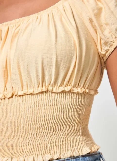 cropped lastex amarelo manteiga cropped lastex amarelo manteiga