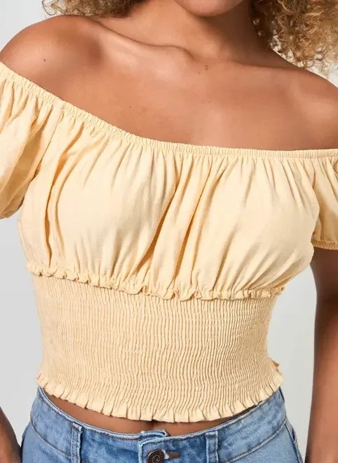cropped lastex amarelo manteiga cropped lastex amarelo manteiga