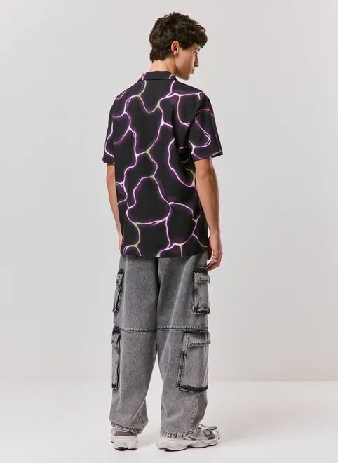 camisa preta estampa cyber camisa preta estampa cyber