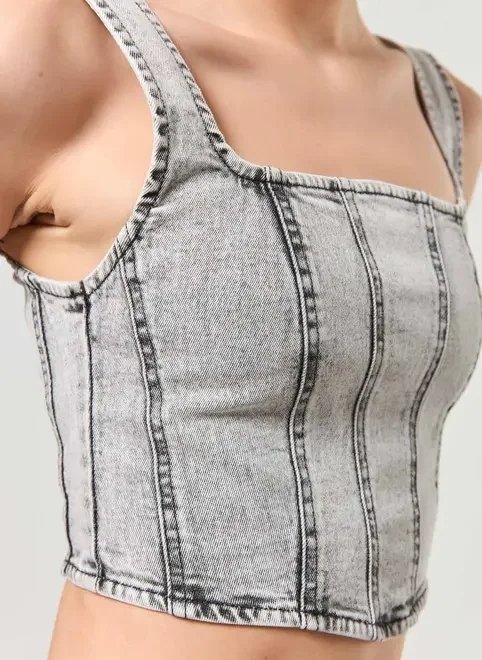 cropped corsetado jeans cropped corsetado jeans
