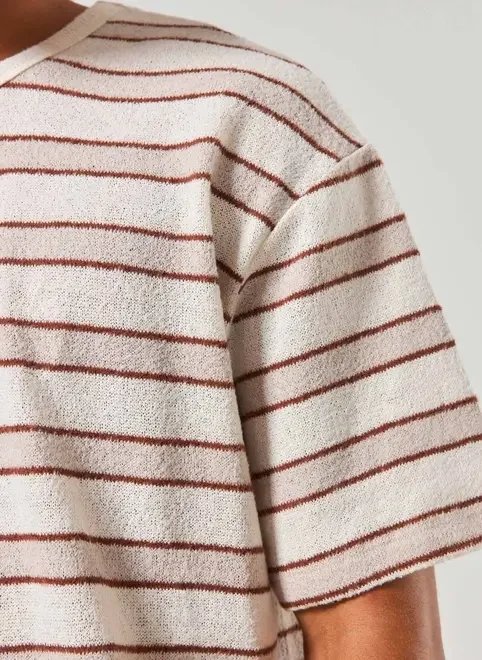 camiseta box listrada malha texturizada camiseta box listrada malha texturizada