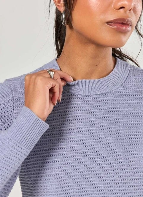 blusa de manga longa tricô blusa de manga longa tricô