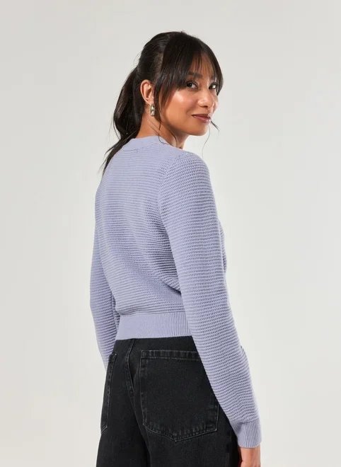 blusa de manga longa tricô blusa de manga longa tricô