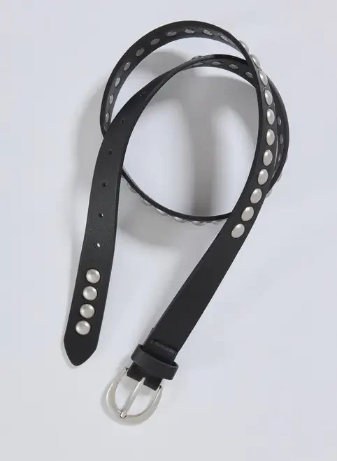 cinto preto com tachinhas redondas cinto preto com tachinhas redondas