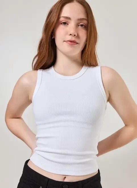 regata em malha de ribana regata em malha de ribana