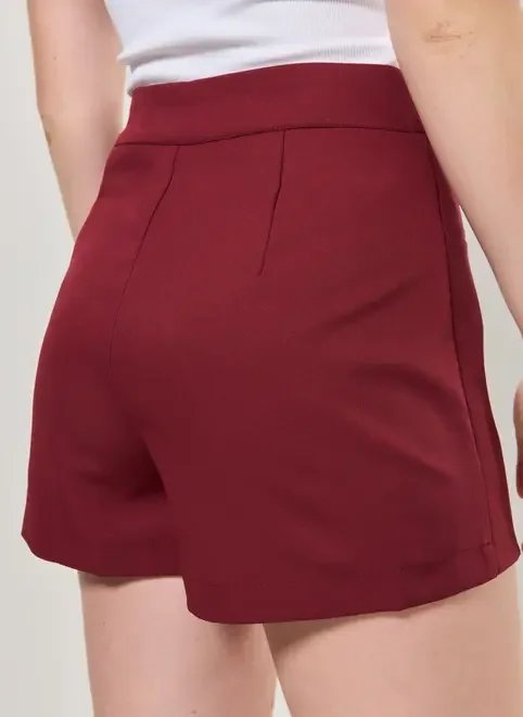 short saia alfaiataria cós assimétrico short saia alfaiataria cós assimétrico