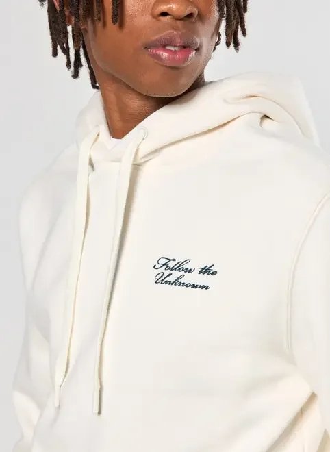 moletom off-white bordado unknown moletom off-white bordado unknown