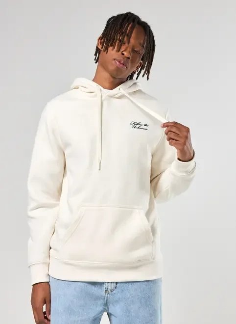 moletom off-white bordado unknown moletom off-white bordado unknown