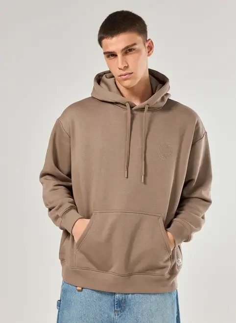 moletom oversized marrom world moletom oversized marrom world