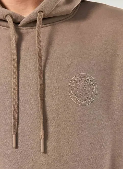 moletom oversized marrom world moletom oversized marrom world