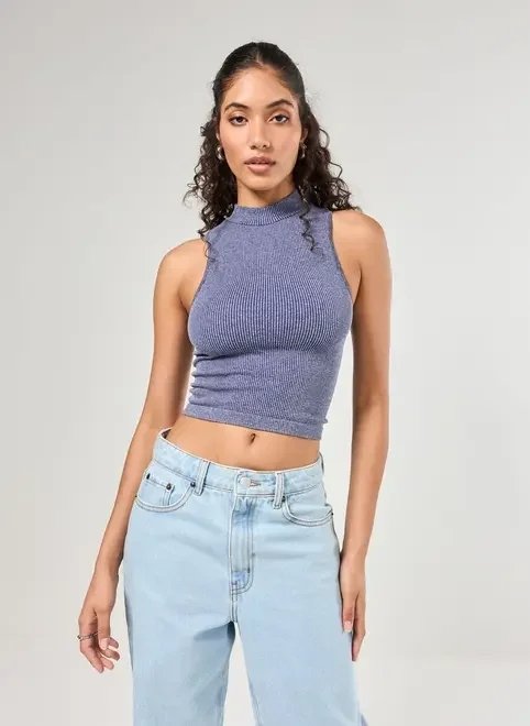 cropped seamless estonado com golinha cropped seamless estonado com golinha
